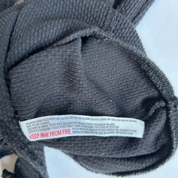 FP intimately Black long sleeve Bodysuit Thermal Sloane Size M - Picture 4 of 8